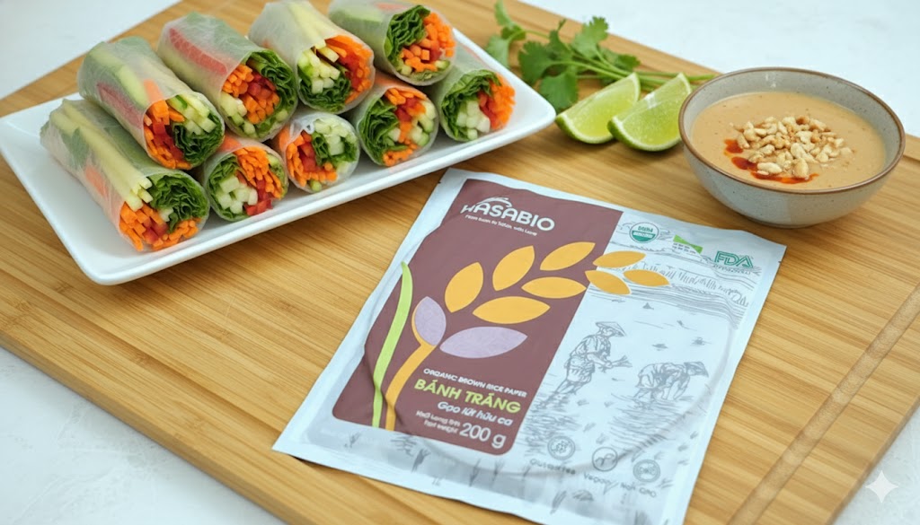 Bánh Tráng Gạo Lứt Hữu Cơ Túi 200 g